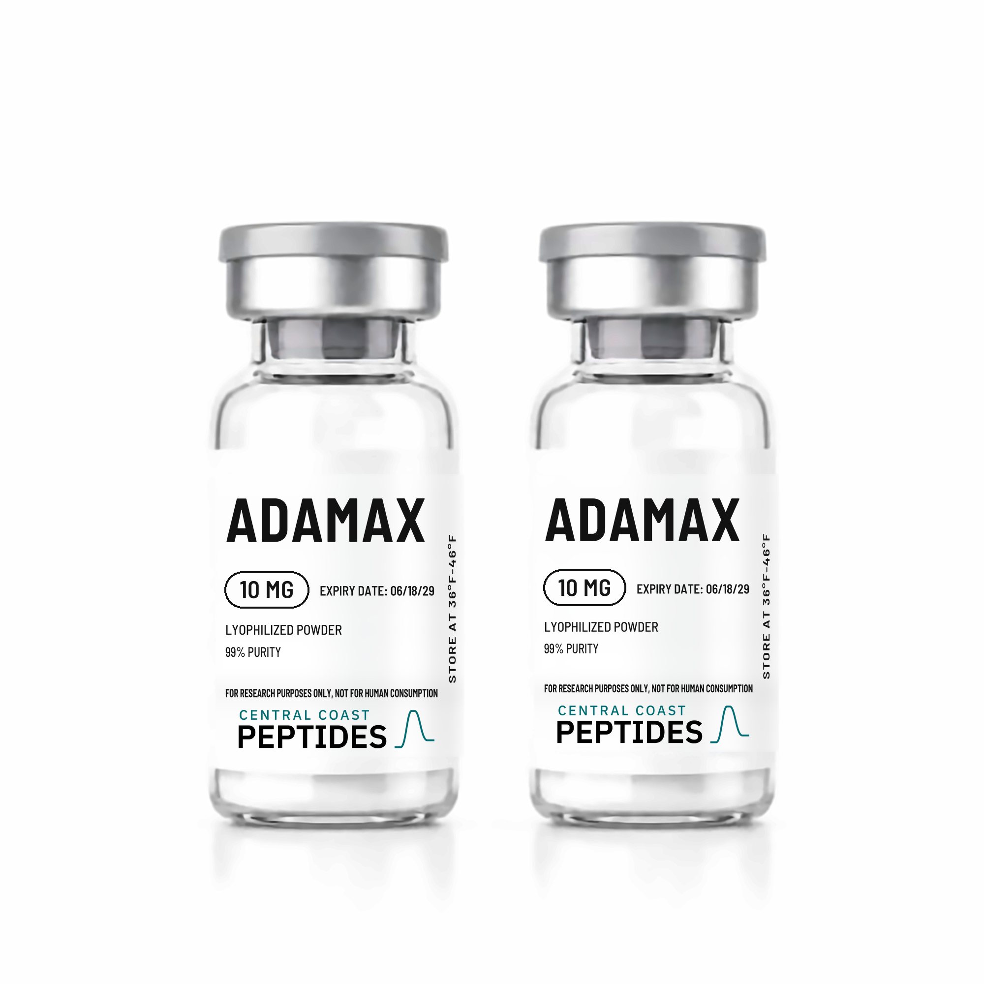 Adamax 10 mg research vials, Central Coast Peptides