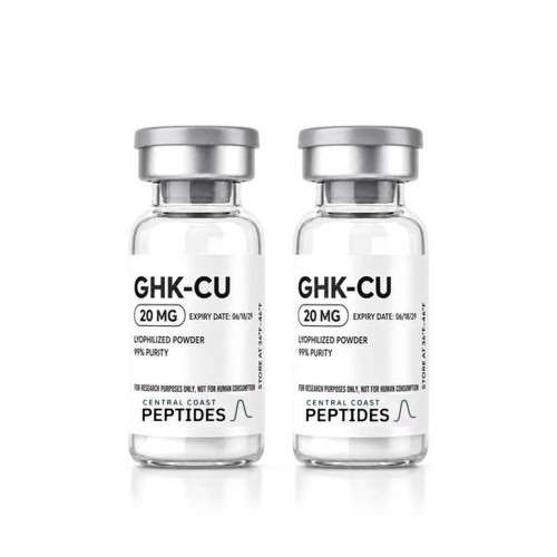 GHK-Cu research vials, Central Coast Peptides