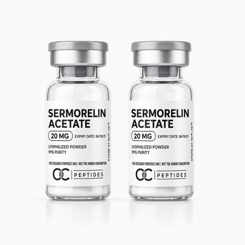 Sermorelin Acetate research vials, CC Peptides