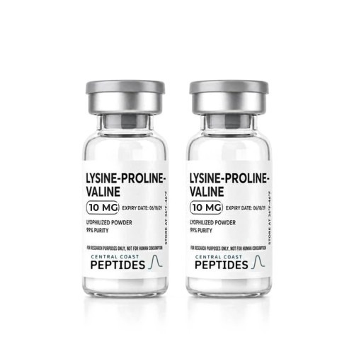 Lysine-Proline-Valine 10 mg research vials, Central Coast Peptides