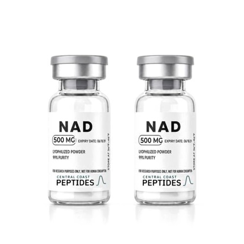 NAD 500 mg research vials, Central Coast Peptides