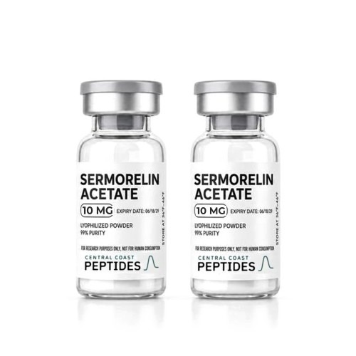 Sermorelin Acetate 10 mg research vials, Central Coast Peptides