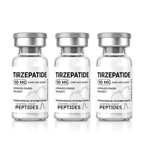 Tirzepatide 10 mg research vials, Central Coast Peptides